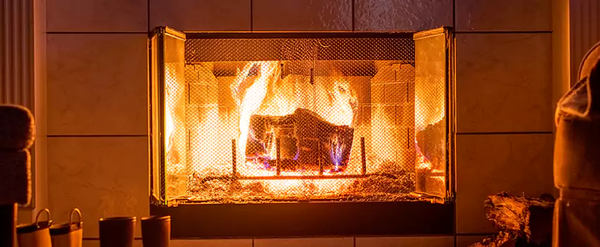 Mendota Hearth Landscape Fireplace Installation in San Jacinto, California